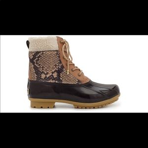 Sam Edelman Caldwell Sherpa-trimmed Duck Boots